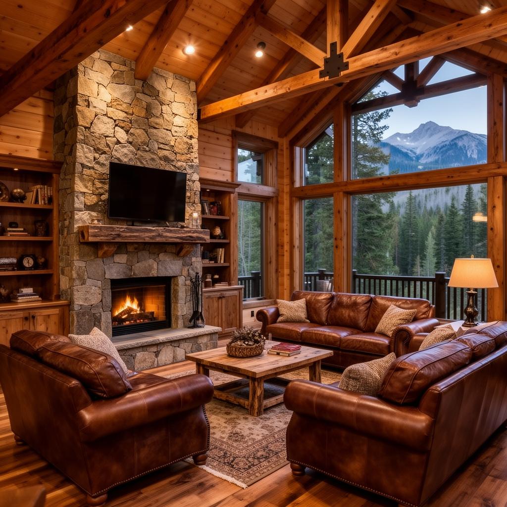 River Bend Lodge — 5 bedroom cabin rental in Blue Ridge, GA sleeps 12